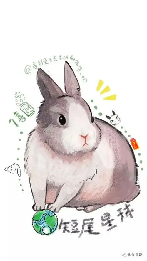 超萌手绘兔兔壁纸,你最喜欢哪一张?