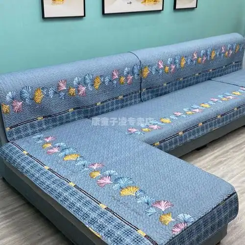 沙发套罩沙发套全包四季通用防滑沙发垫三件套四季通用124座组合套装