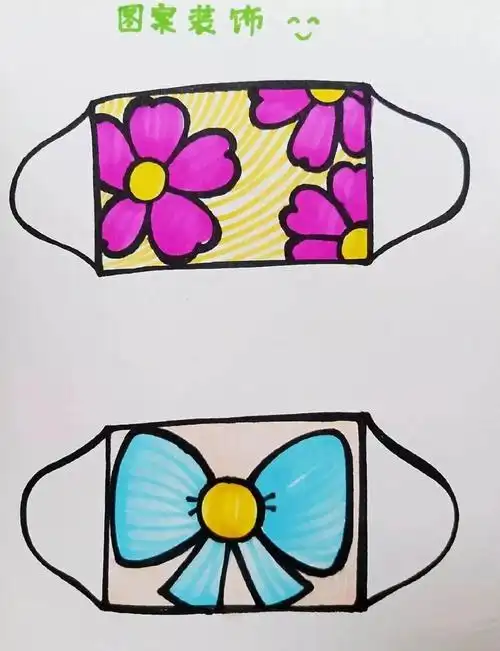 "隔空的爱"合肥市南岗幼儿园家庭教育指导活动美术《漂亮的小口罩》