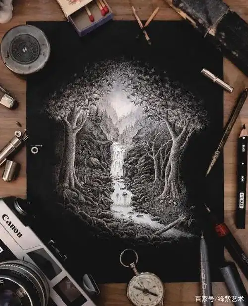 点画大师凭一幅钻石大象成名新作竹林熊猫让人哇出声来