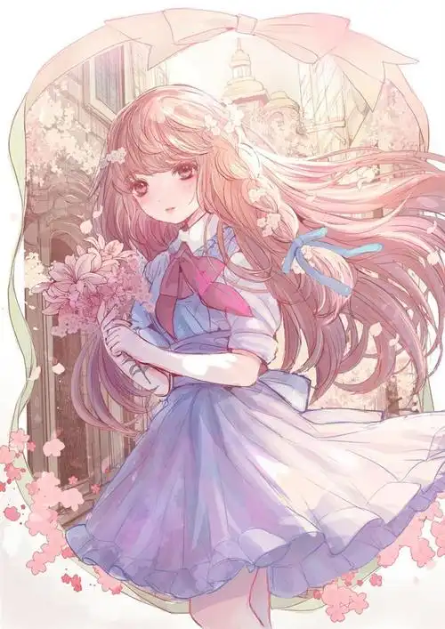 二次元美女福利图37小姐姐和樱花你爱哪一个