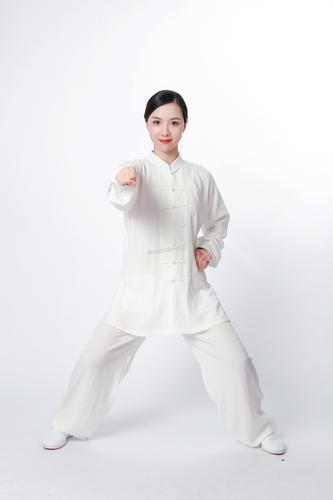 锦鲤太极武u0003极堂秀华道源2023新款太极服女男春夏季亚麻棉太极拳