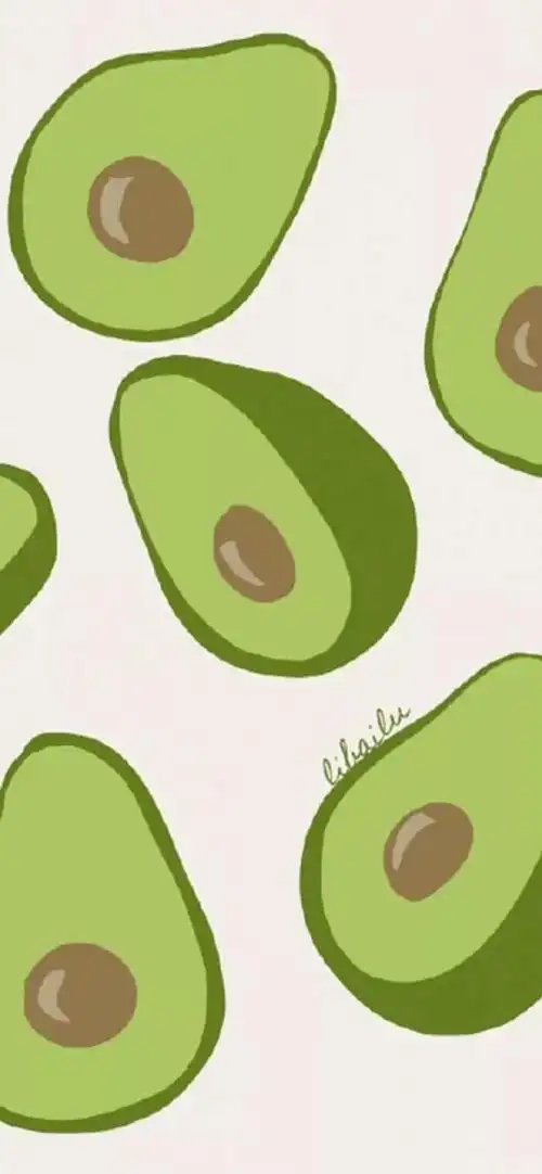 次元壁纸#绿色#牛油果