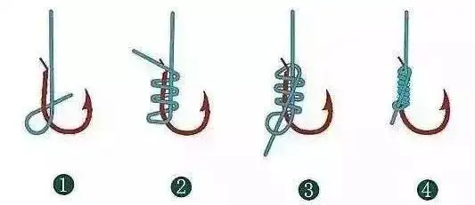 主线与八字环钓竿的最好绑法图解