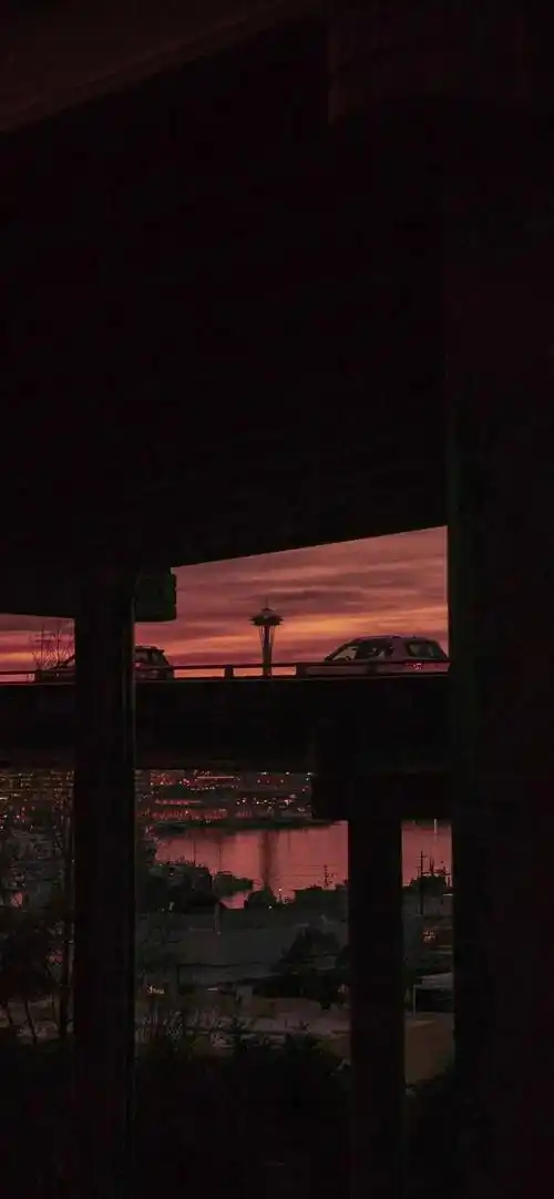 ins风暗色系壁纸夕阳西下