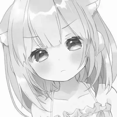 黑白卡通女生可爱头像图片98张_女生动漫头像_头像屋