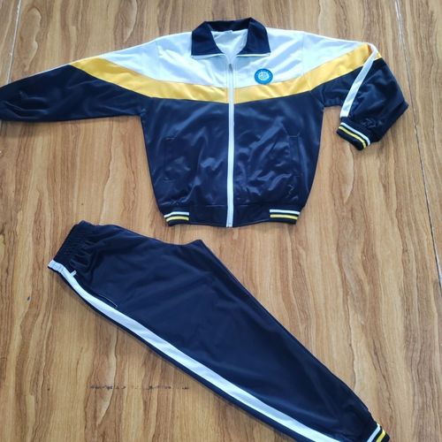 学生校服a113款藏蓝色金光绒滑料春秋装内加透气网标准通用爆款