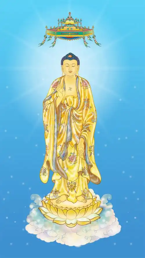 庄严的西方三圣像(高清彩图) - lulumacha - lulumachas blog