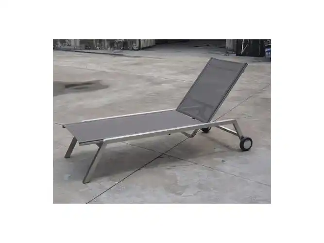 不锈钢特斯林网布躺椅