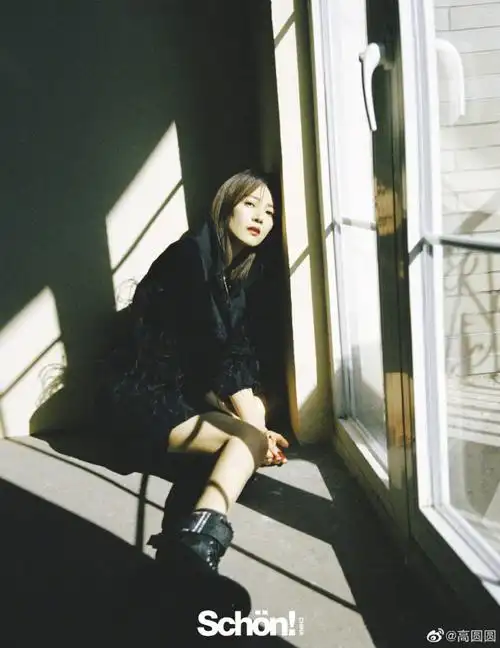 高圆圆干练造型显知性美光影间撩人心弦