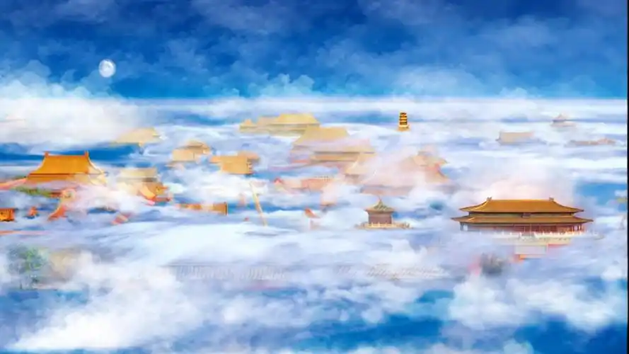 原创天宫仙境led背景动态视频请勿转载