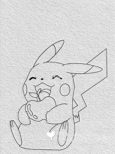 简笔画可爱的皮卡丘简笔画图片皮卡丘简笔画大全皮卡丘卡通简笔画