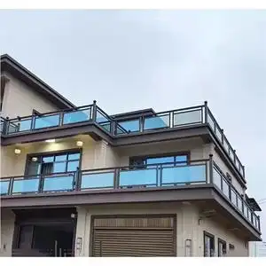 铝合金玻璃阳台护栏别墅专用现代农村自建房楼梯扶手栏杆专业定制