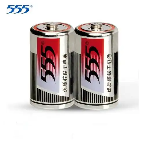 555大号电池1号1.5v一号r20热水器燃气灶 555锌锰干电池虎头电池 2个