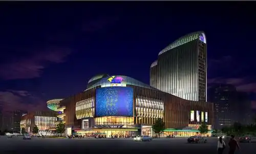 五彩世界生活广场夜景亮化动画ae动画原文件下载