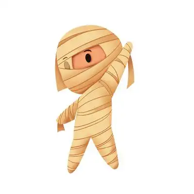 万圣节卡通木乃伊素材