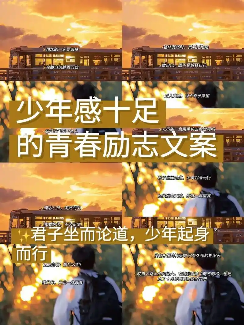 少年感|少年感十足的青春励志文案