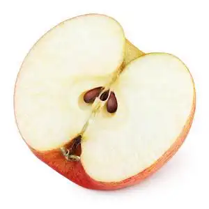 苹果红一半图片