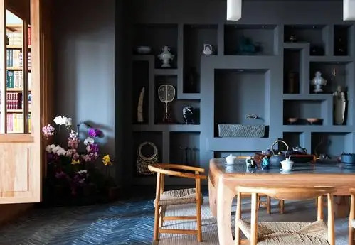 古色古香中式装修居室效果图