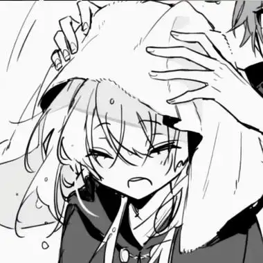 卡通头像黑白情侣简单气质感到迷茫的时候想想你