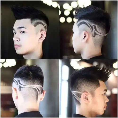 男生在鬓角刻什么图案好看? - 知乎