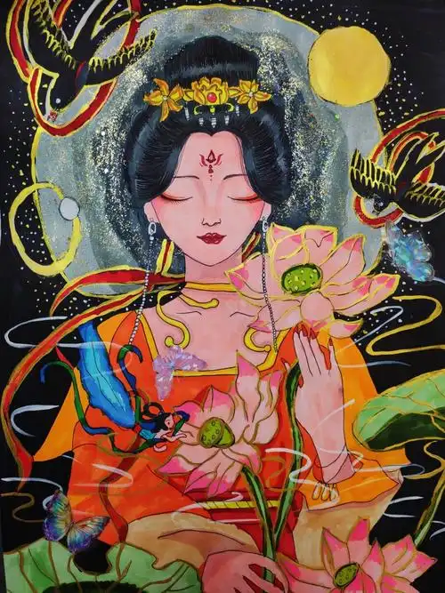 动漫手绘国风  我从小就痴迷于动漫,特别喜欢手绘动漫角色.