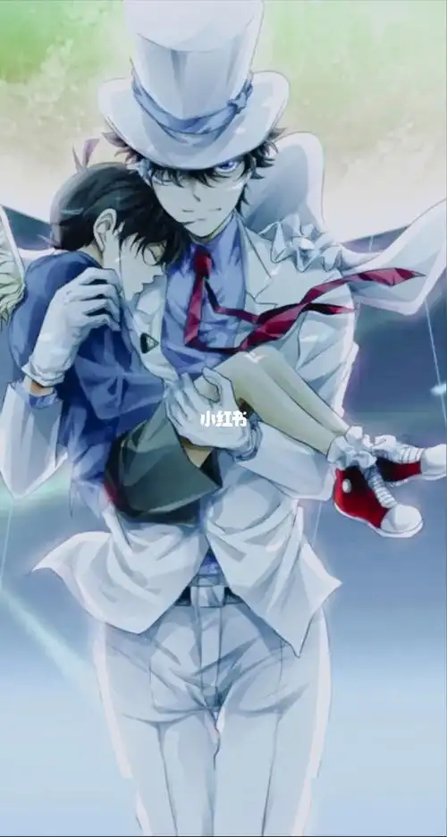 怪盗基德红色心形r江户川柯南一起磕cp吧