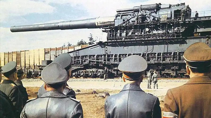 德国二战时的古斯塔夫巨炮,人类有史以来最大口径可移动的大炮