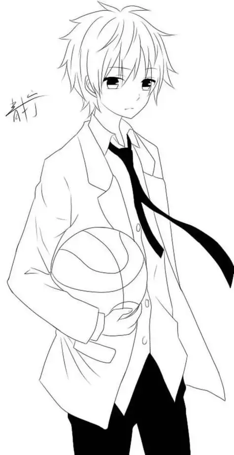 动漫男生简笔画 动漫男生的画法教程