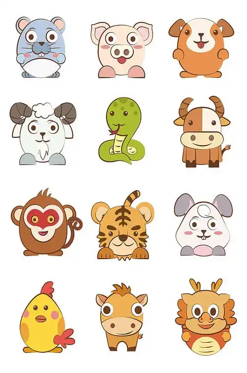 十二生肖免扣素材