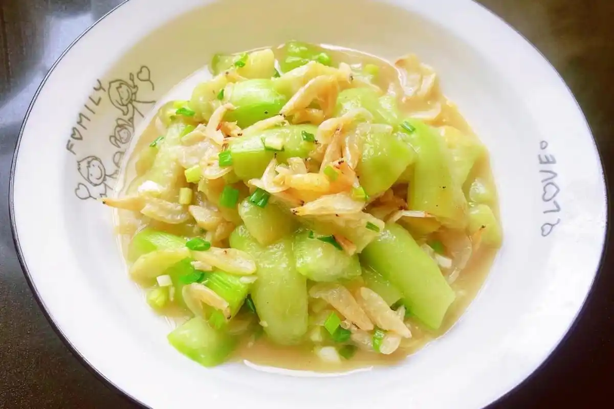 虾皮烩丝瓜&做法