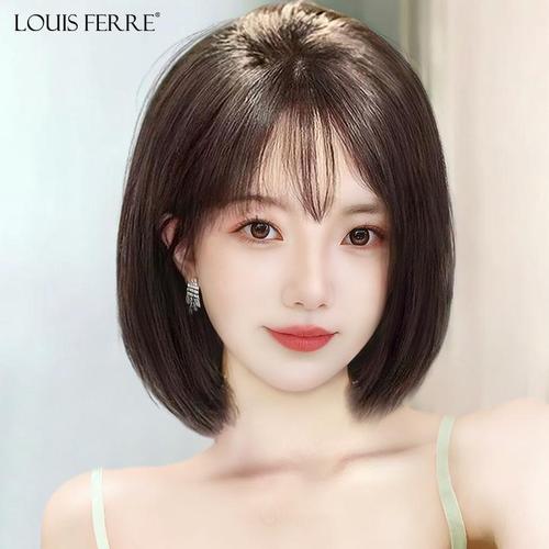 假发真发全真人发全头套女短发新款减龄自然网红韩式波波头假发套