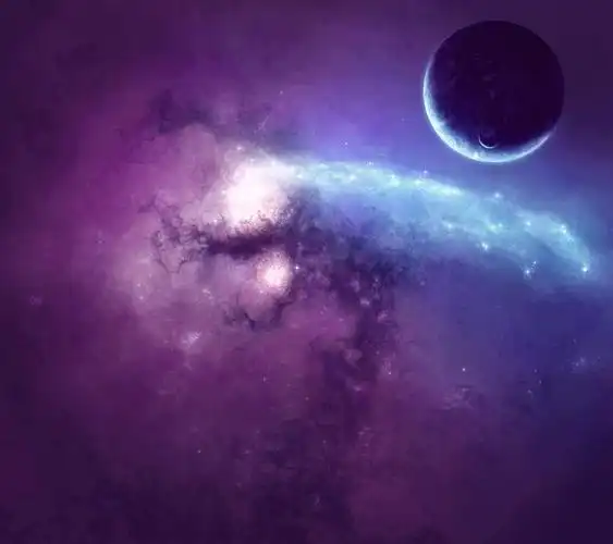 星空,星空,唯美,紫色星空壁纸