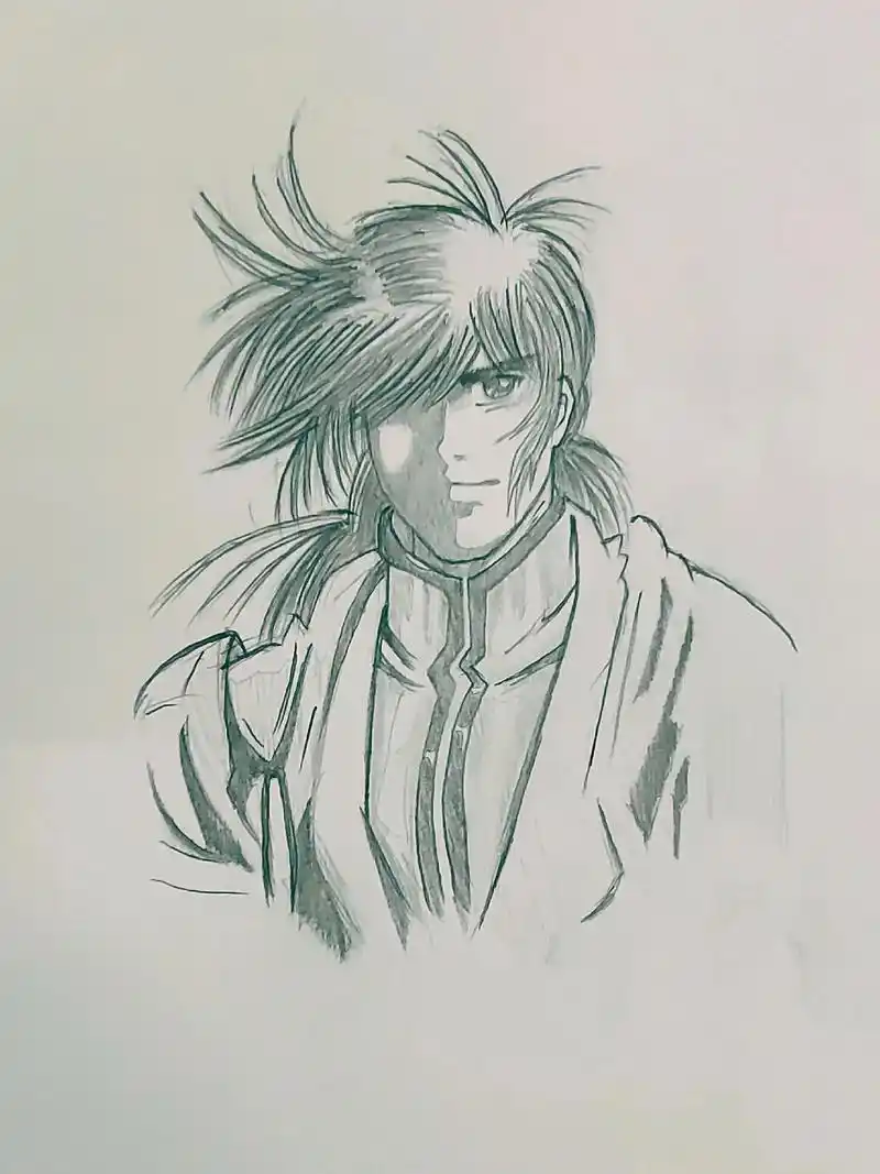 霸王传说-骁 #铅笔画 #漫画 #过程图 #霸王传说 #手绘 - 抖音