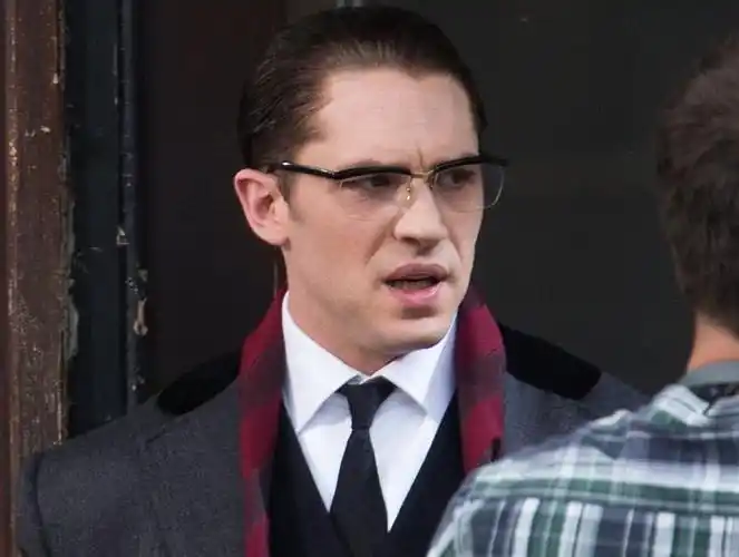 汤姆哈迪传奇同款镜框欧美男士大脸配防蓝光变色平光镜明星时尚镜