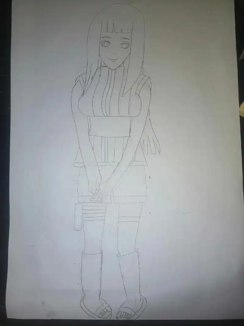 日向雏田#画画 #手绘 #临摹 #火影忍者 - 抖音