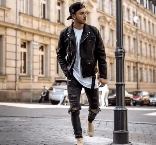 个性皮衣的搭配要点雅痞男的冬天一定少不了它