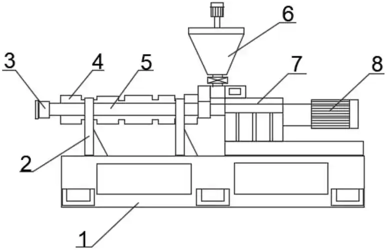 一种管材生产线用单螺杆挤出机