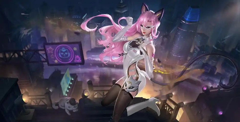 阿轲暗夜猫娘ps 星元皮肤图片