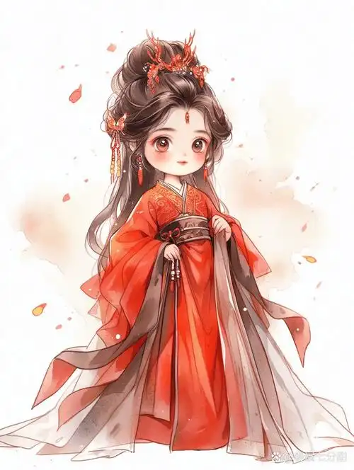 q版古风壁纸立绘 #ai绘画有点东西# #可爱女生头像# #动漫壁纸# #立绘