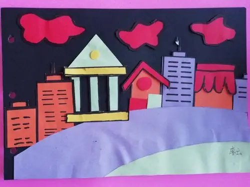 17级10班拼贴画:建筑