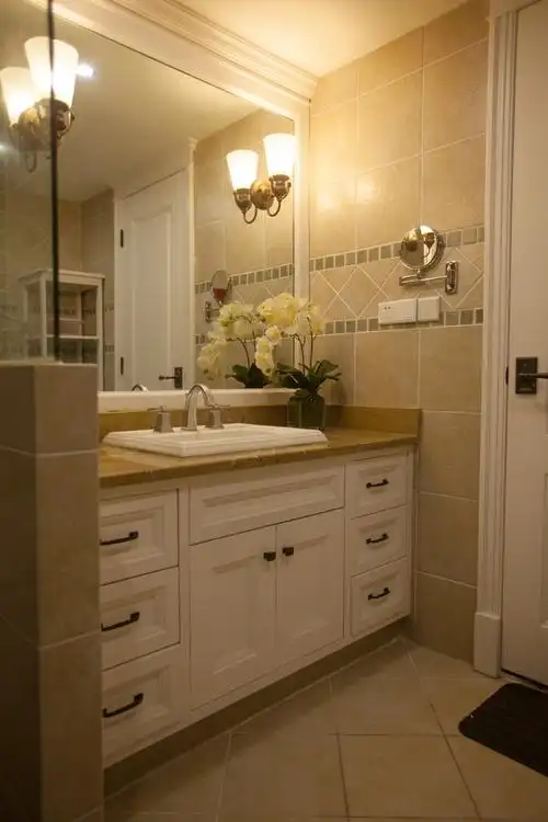 实木浴室柜图片,实木浴室柜图片案例_2023装修效果图-齐家网装修图片