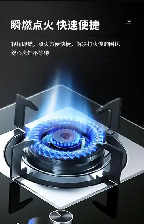 海尔防干烧燃气灶煤气灶双灶家用天然气灶具煤气炉灶台炉具 黑色 天然