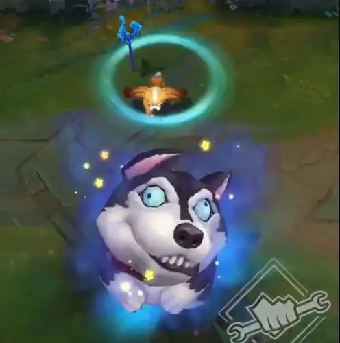 原创lol新皮肤狮子狗坐纸盒卖萌牧魂人偷偷养猫至臻菲兹有肉吃