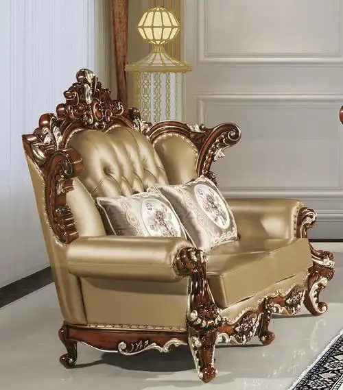 贵族豪华客厅真皮沙发