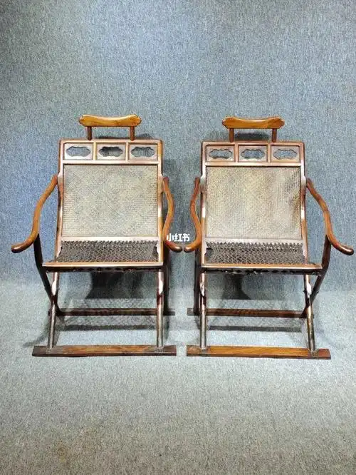 典藏老黄花梨【躺椅】古董家具也称{醉翁椅}交椅式躺椅,扶手可拆卸