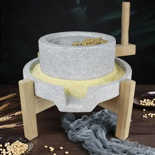 石磨盘小石磨家用磨豆浆石磨家用手摇迷你手推石磨磨浆机