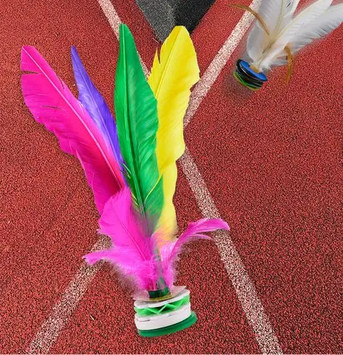 羽毛毽子儿童小学生耐踢腱子比赛专用大花鸡毛毽成人健身减肥