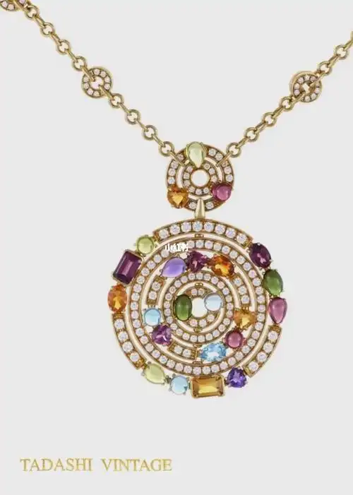 宝格丽彩宝项链