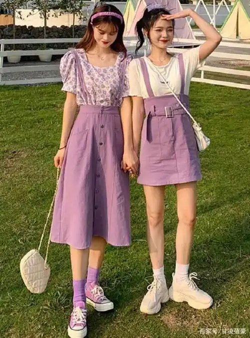 时尚闺蜜装搭配示范,气质满满就这么简单,两人一起变美变女神